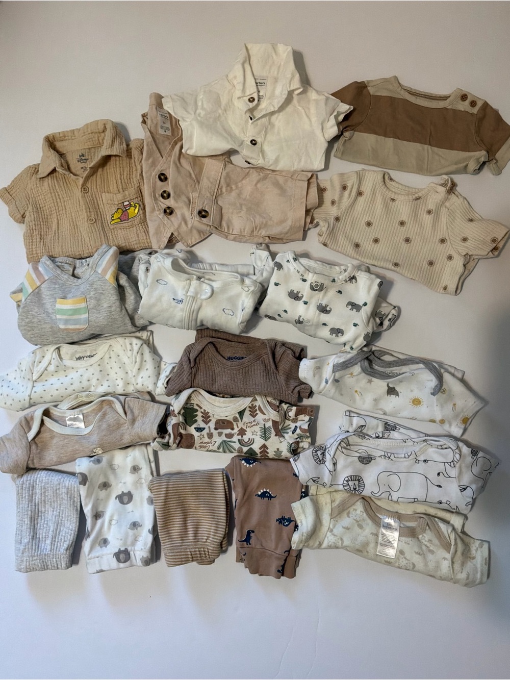 20 Piece Baby Boy Summer Clothing Bundle 3 mo & 3-6 month